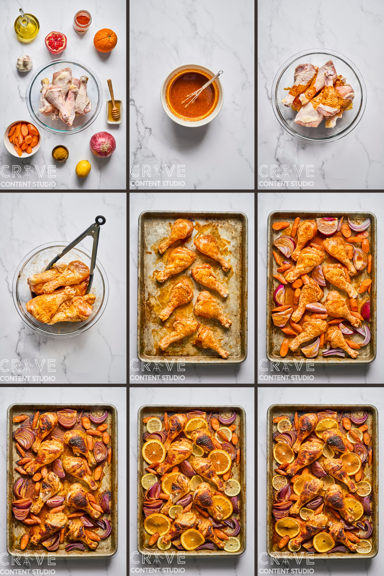 Sheet Pan Spiced Chicken with Citrus and Pomegranate