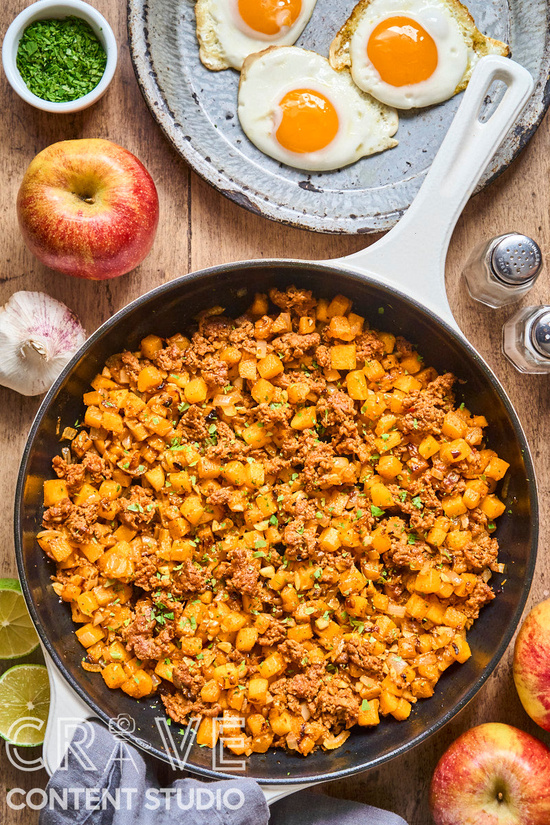 Chorizo-Apple Butternut Hash
