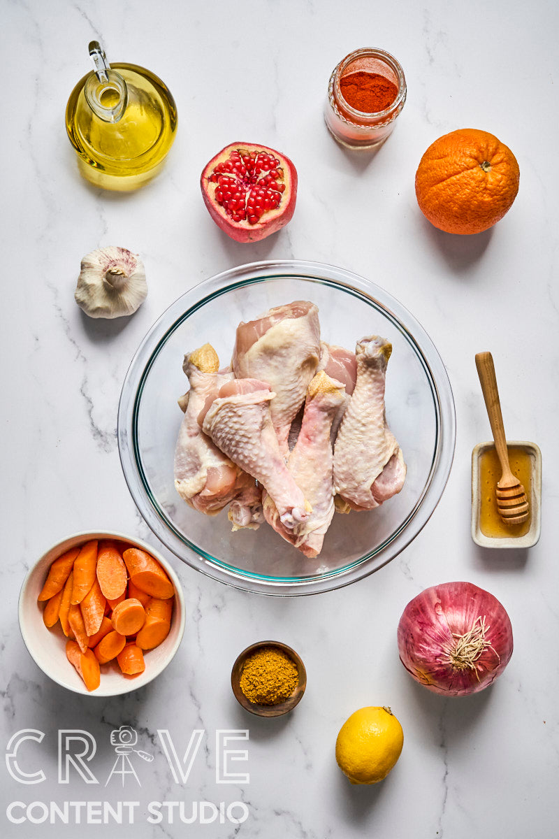 Sheet Pan Spiced Chicken with Citrus and Pomegranate