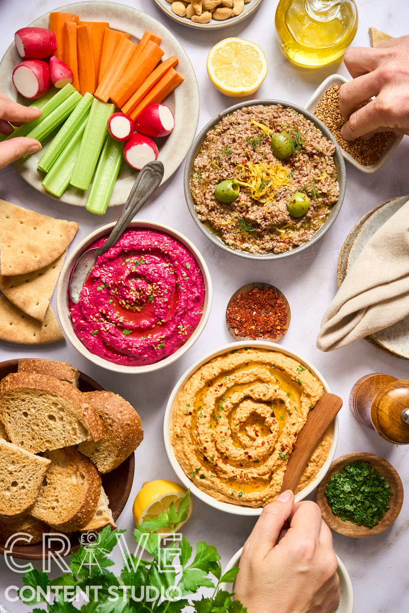 Dip Trio Bundle + Bonus Mezze Spread (Heroes Only)