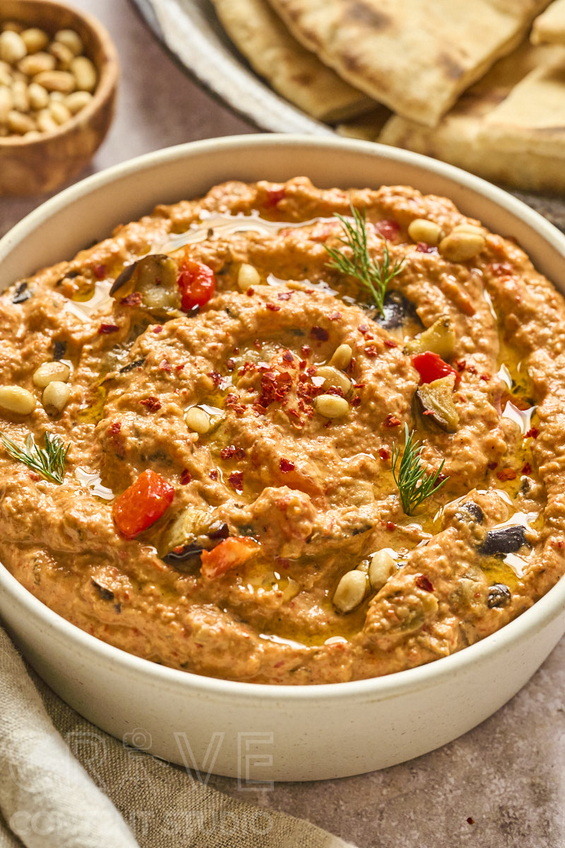 Warm Spiced Eggplant & Red Pepper Dip