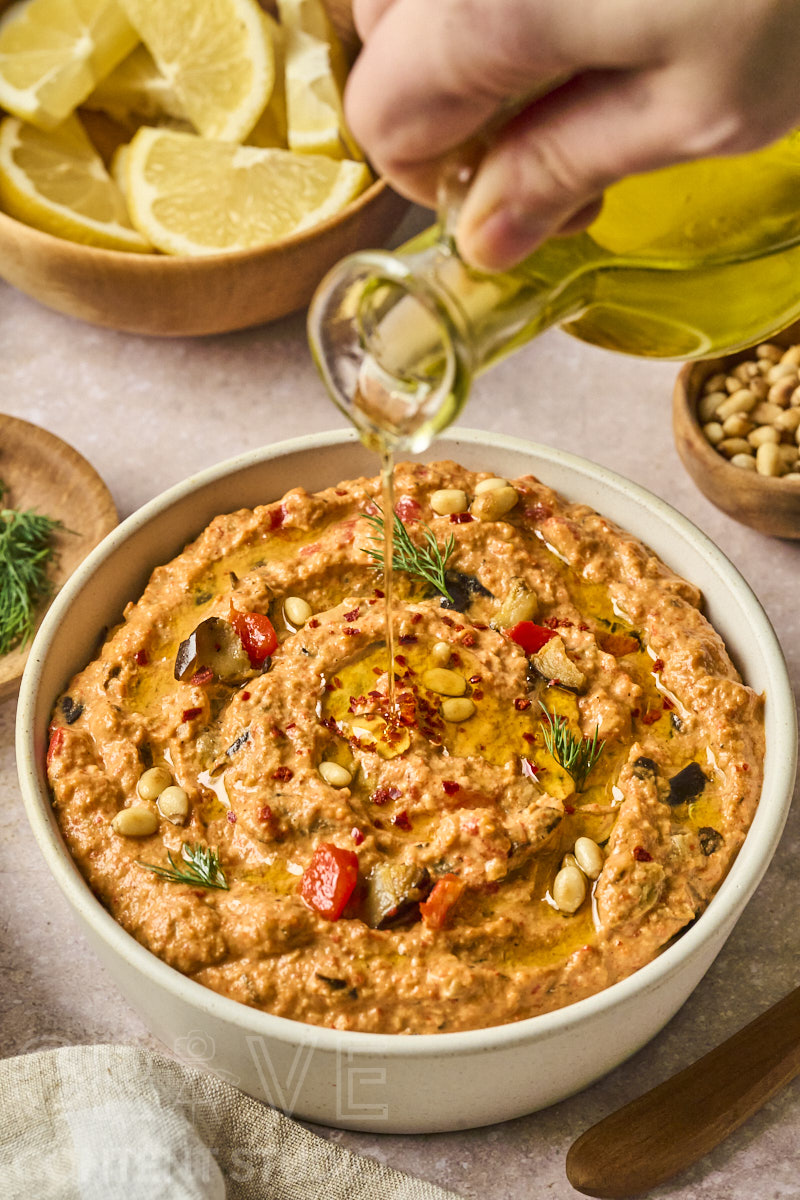 Warm Spiced Eggplant & Red Pepper Dip