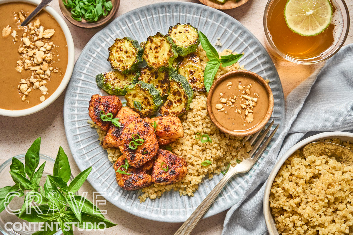 Stir-Fried Red Curry Chicken with Peanut Sauce