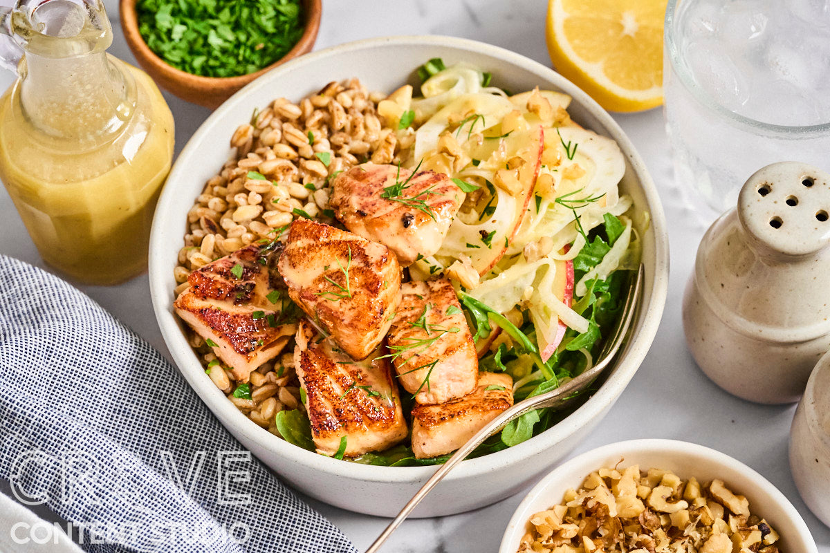 Salmon Bites Grain Bowl