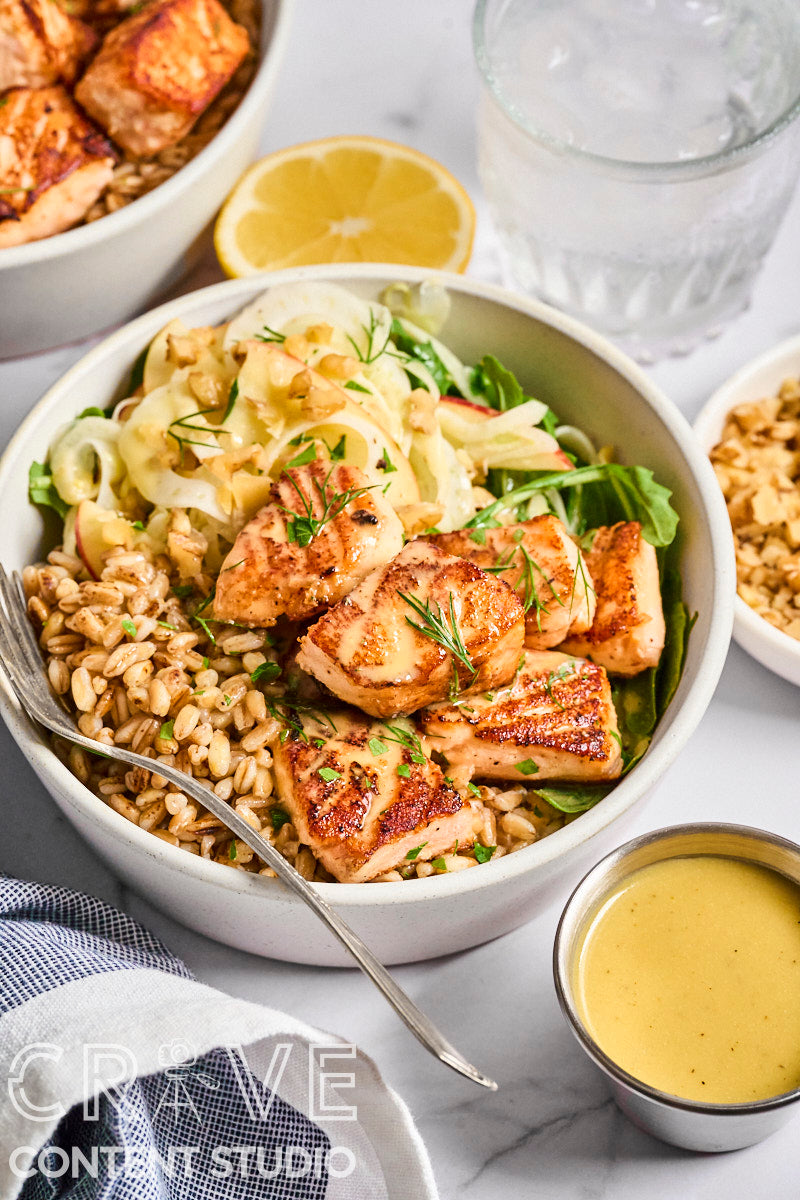 Salmon Bites Grain Bowl
