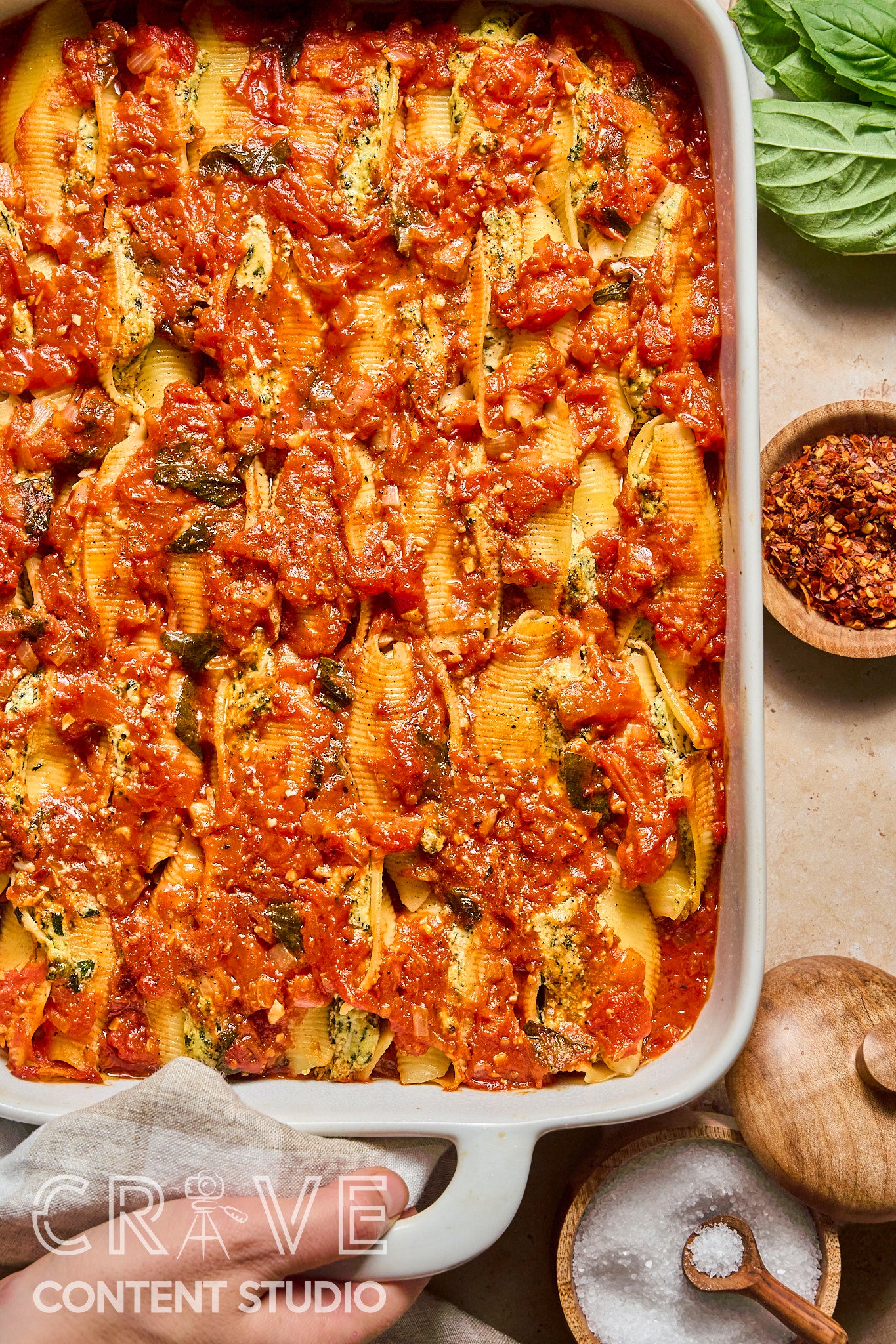 Tofu-Ricotta Stuffed Shells