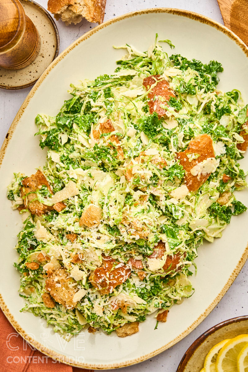 Brussels Sprouts Caesar Salad