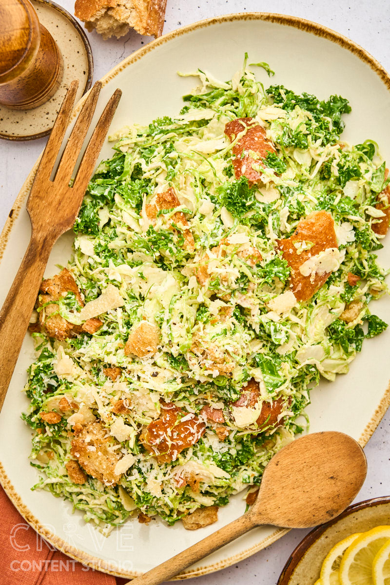 Brussels Sprouts Caesar Salad