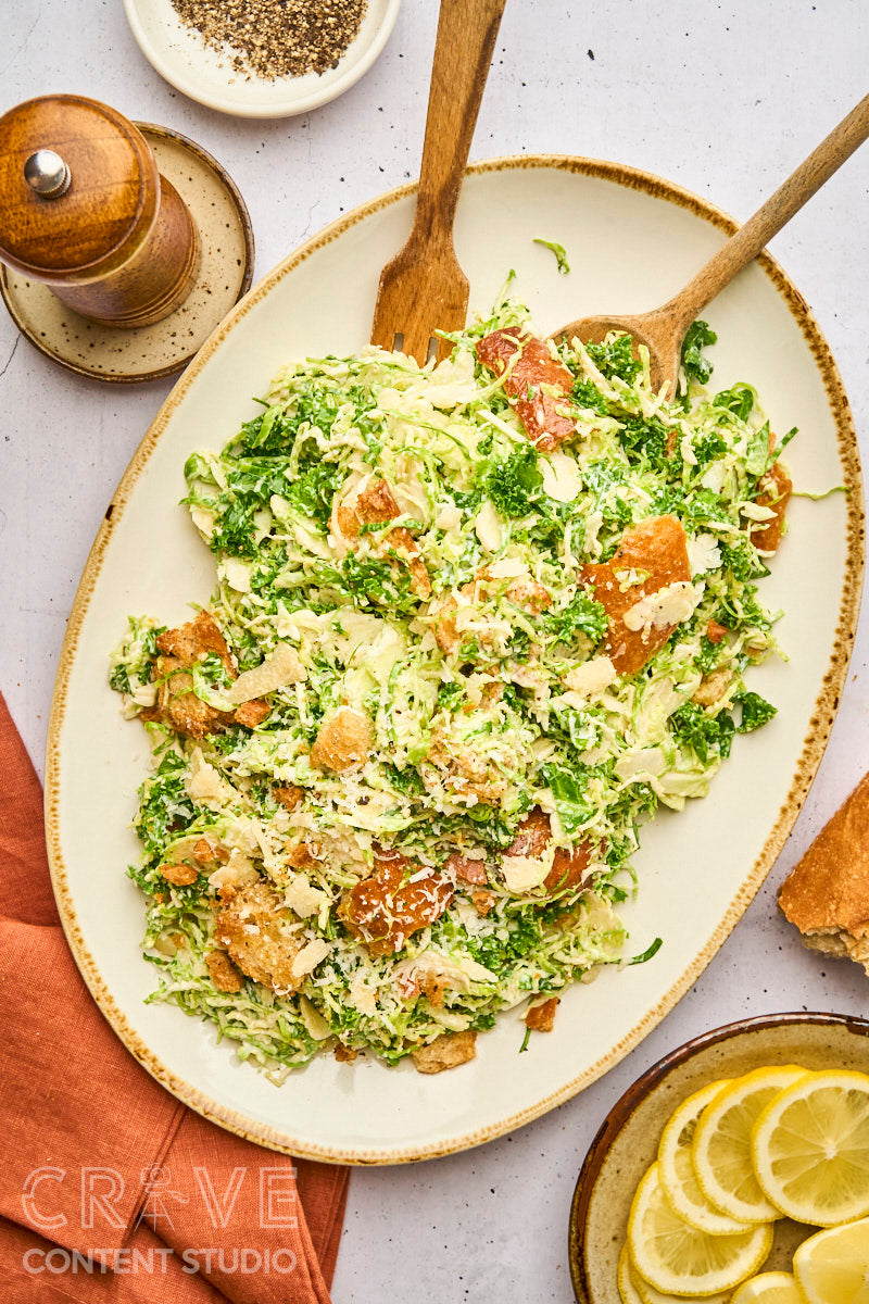 Brussels Sprouts Caesar Salad