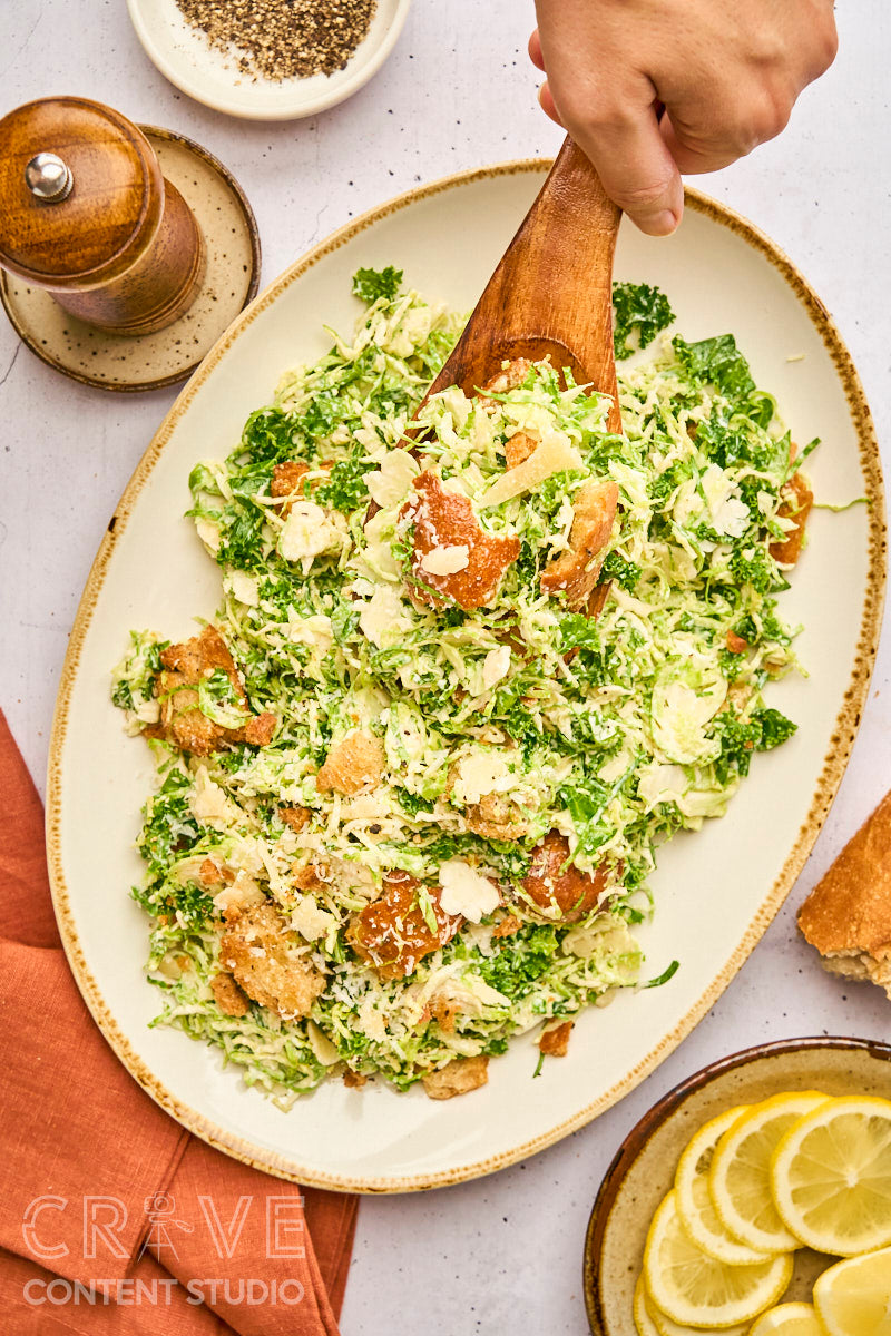 Brussels Sprouts Caesar Salad