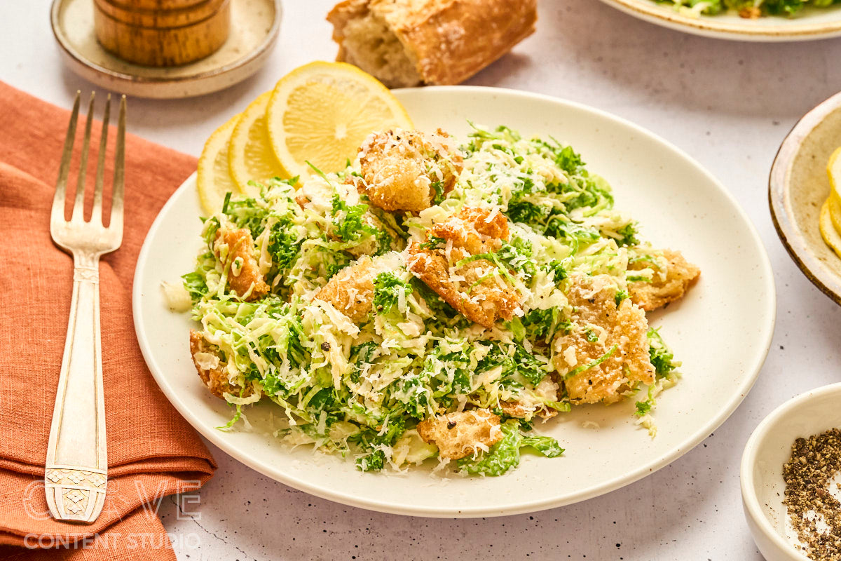 Brussels Sprouts Caesar Salad