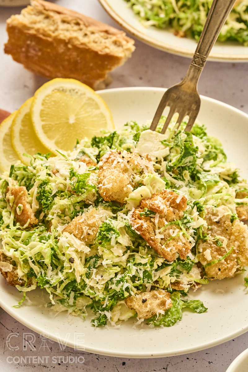 Brussels Sprouts Caesar Salad