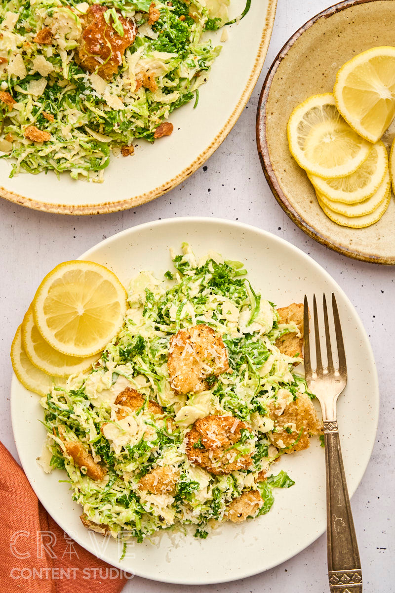 Brussels Sprouts Caesar Salad