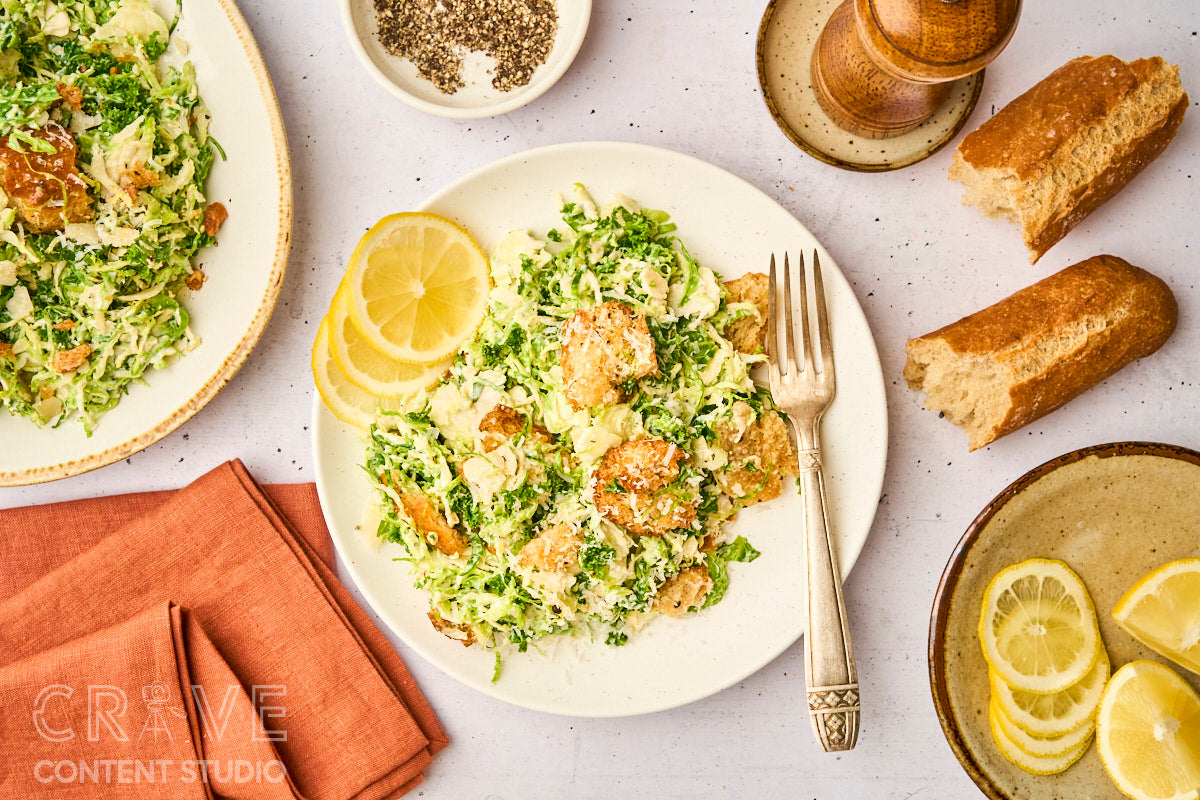 Brussels Sprouts Caesar Salad