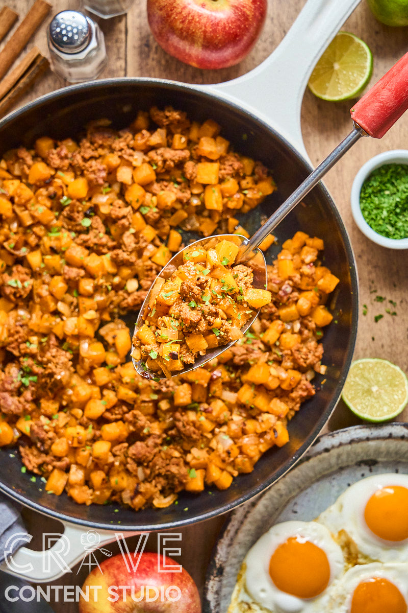 Chorizo-Apple Butternut Hash