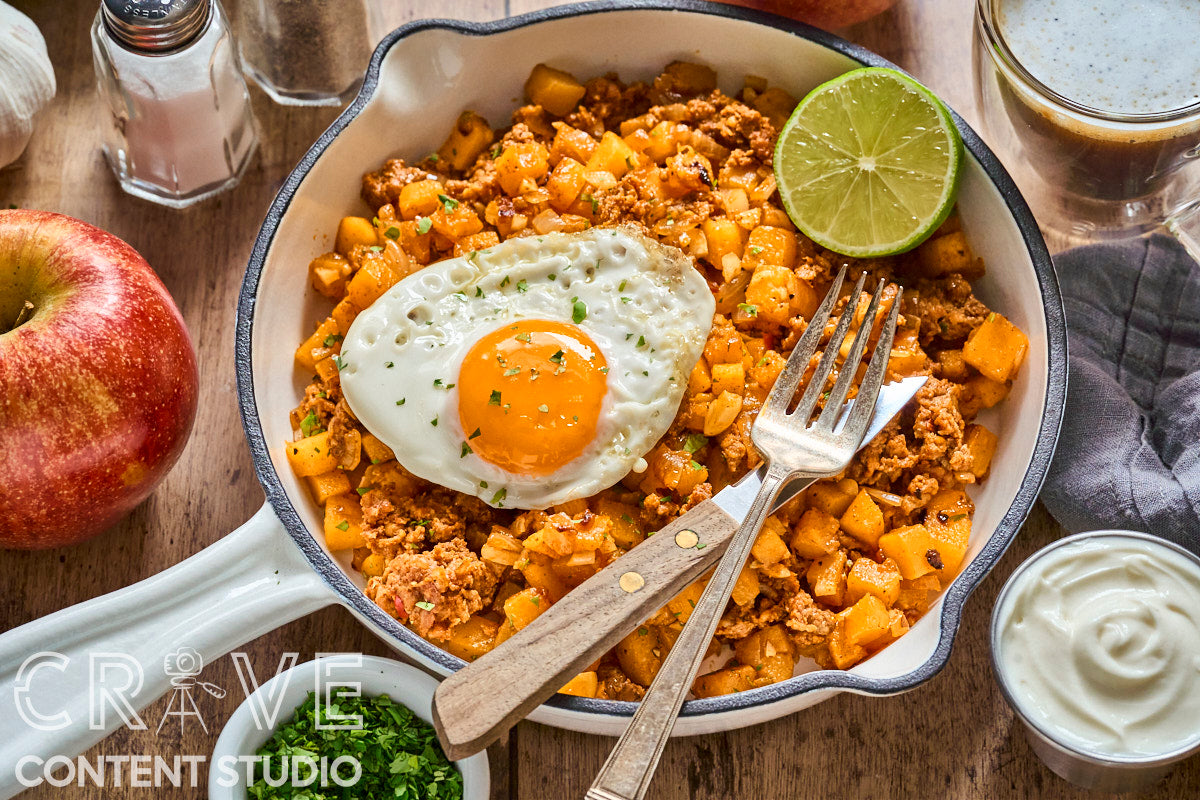 Chorizo-Apple Butternut Hash
