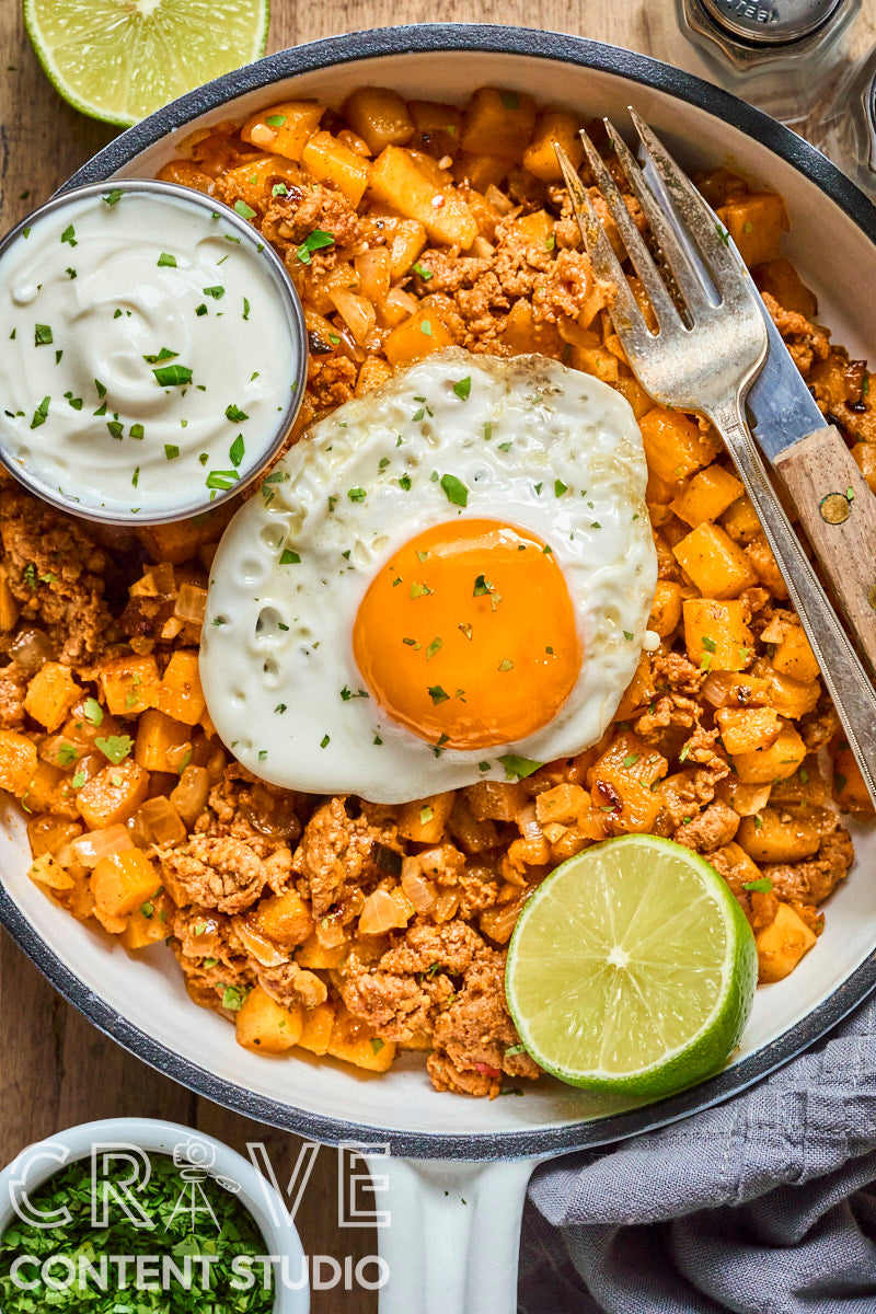 Chorizo-Apple Butternut Hash