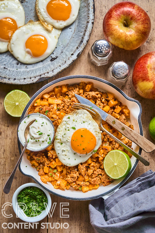 Chorizo-Apple Butternut Hash