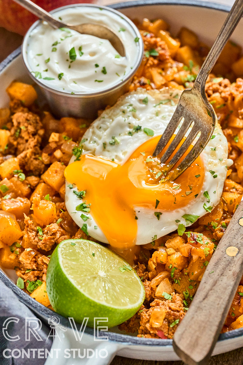 Chorizo-Apple Butternut Hash