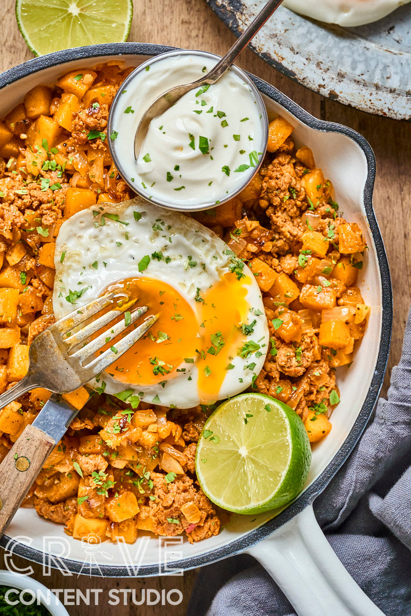 Chorizo-Apple Butternut Hash