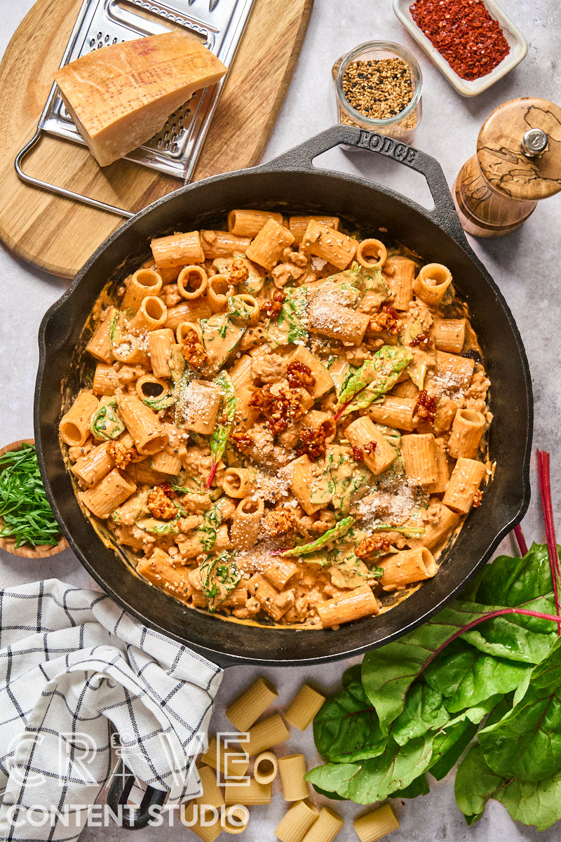 Creamy Gochujang Chicken Pasta