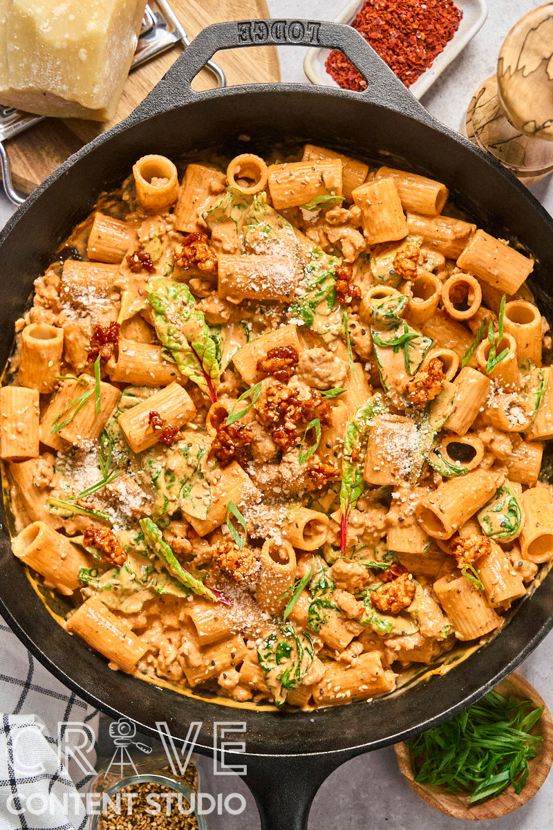 Creamy Gochujang Chicken Pasta