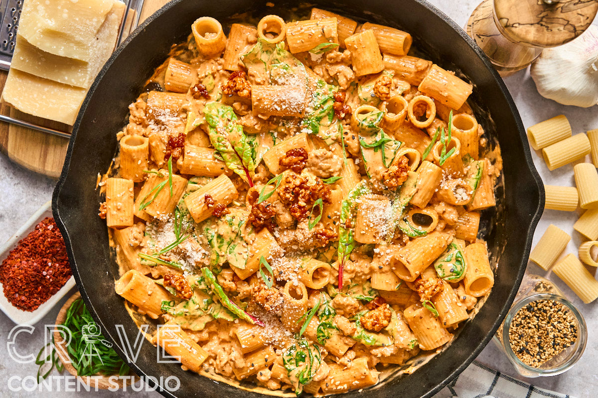 Creamy Gochujang Chicken Pasta