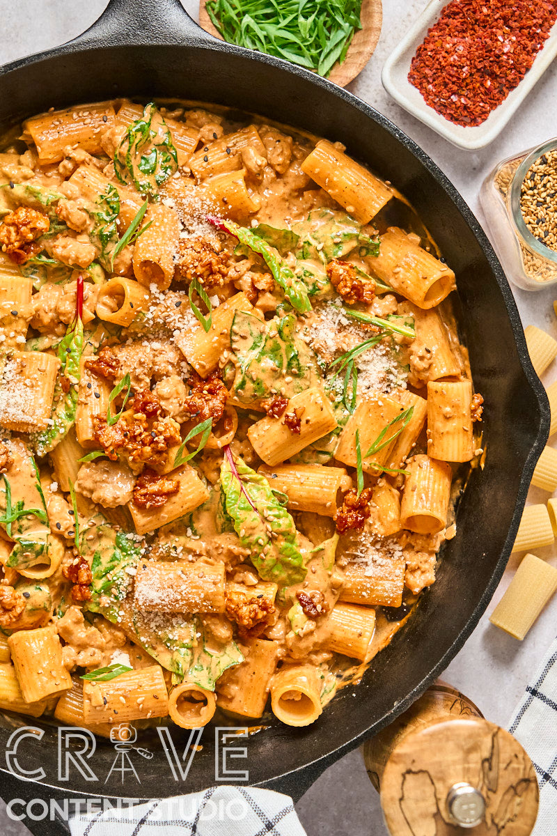 Creamy Gochujang Chicken Pasta