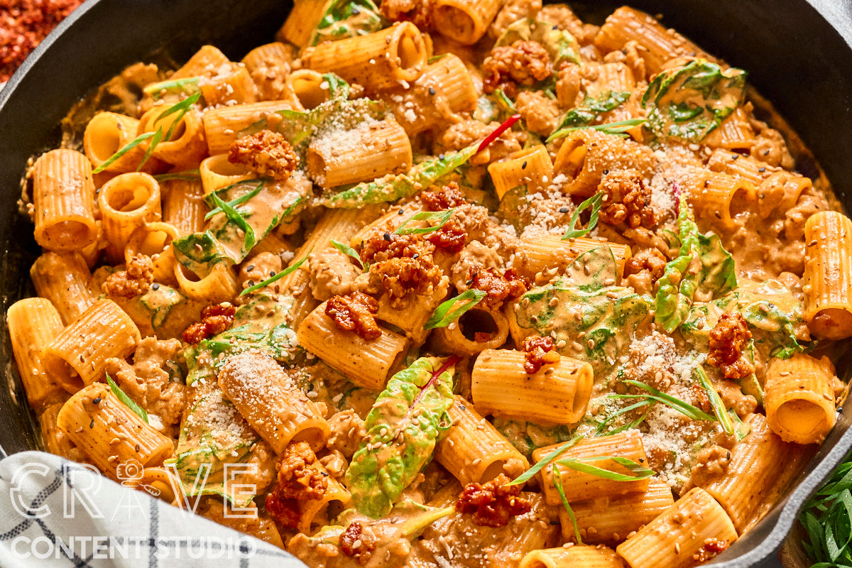 Creamy Gochujang Chicken Pasta