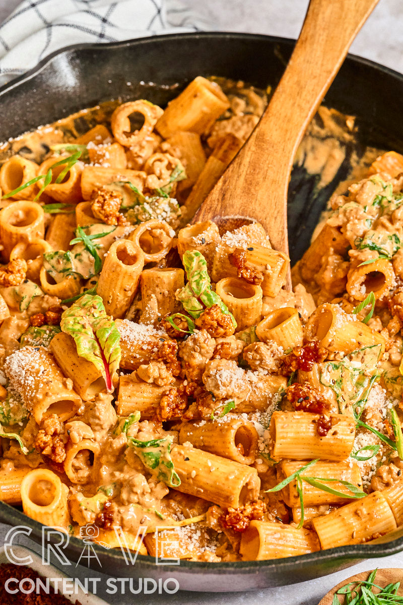 Creamy Gochujang Chicken Pasta