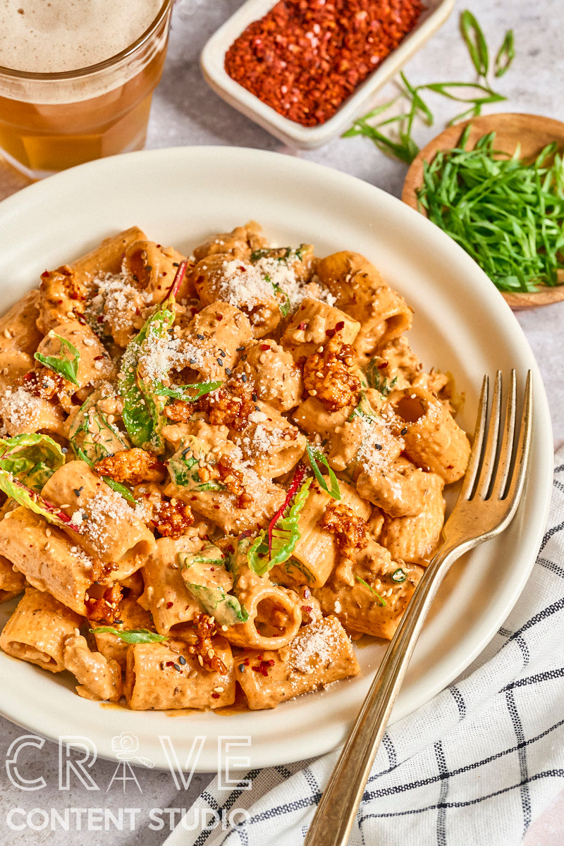 Creamy Gochujang Chicken Pasta