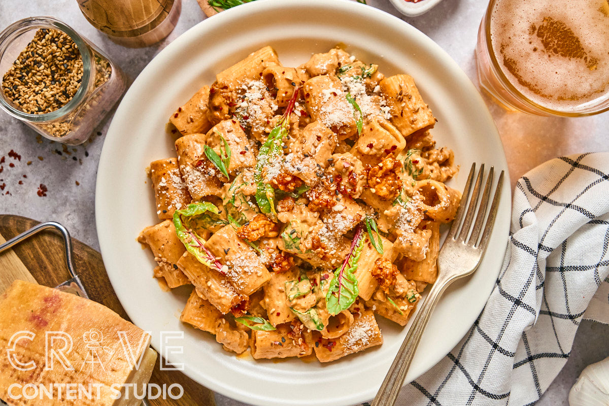 Creamy Gochujang Chicken Pasta