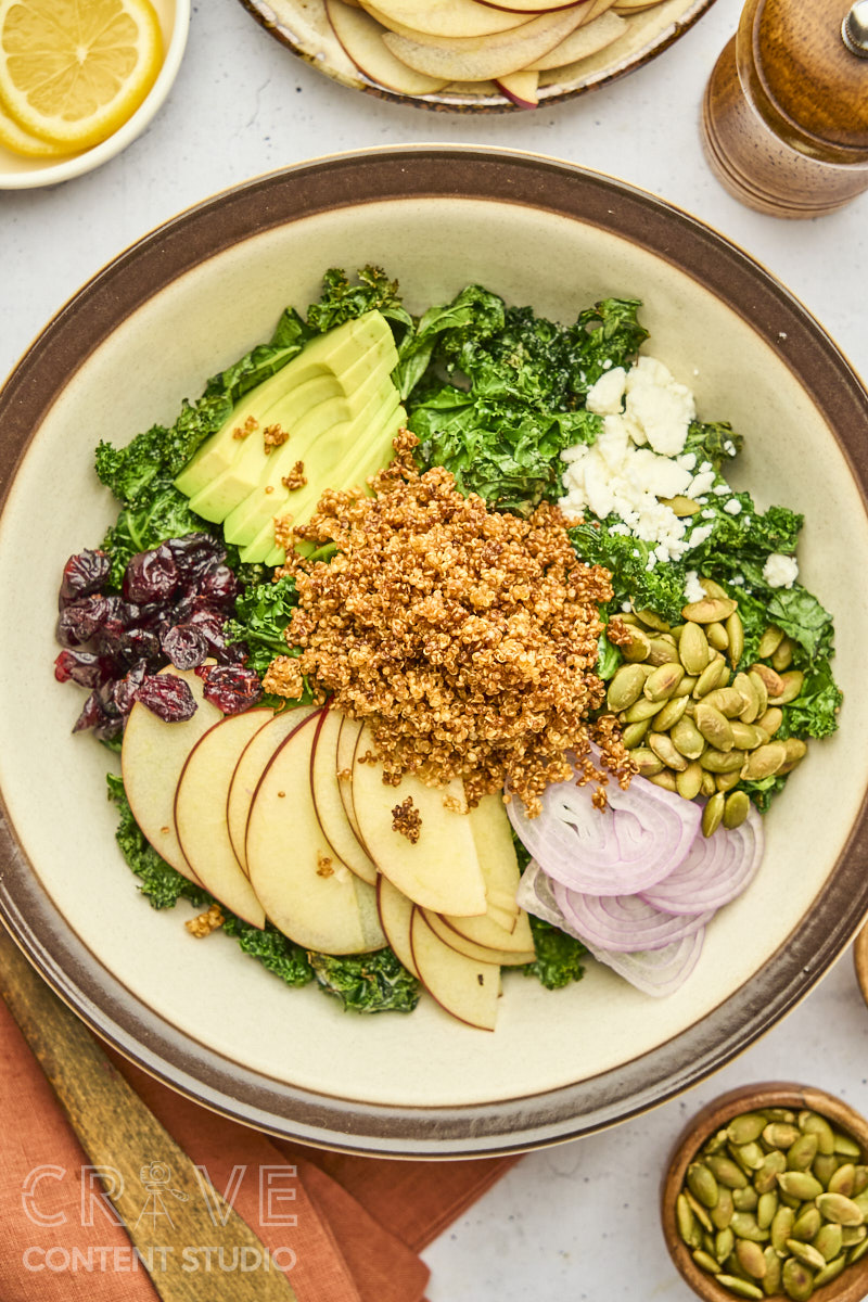 Crispy Quinoa Kale Salad