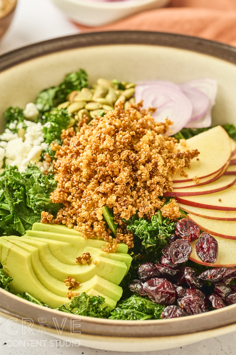 Crispy Quinoa Kale Salad