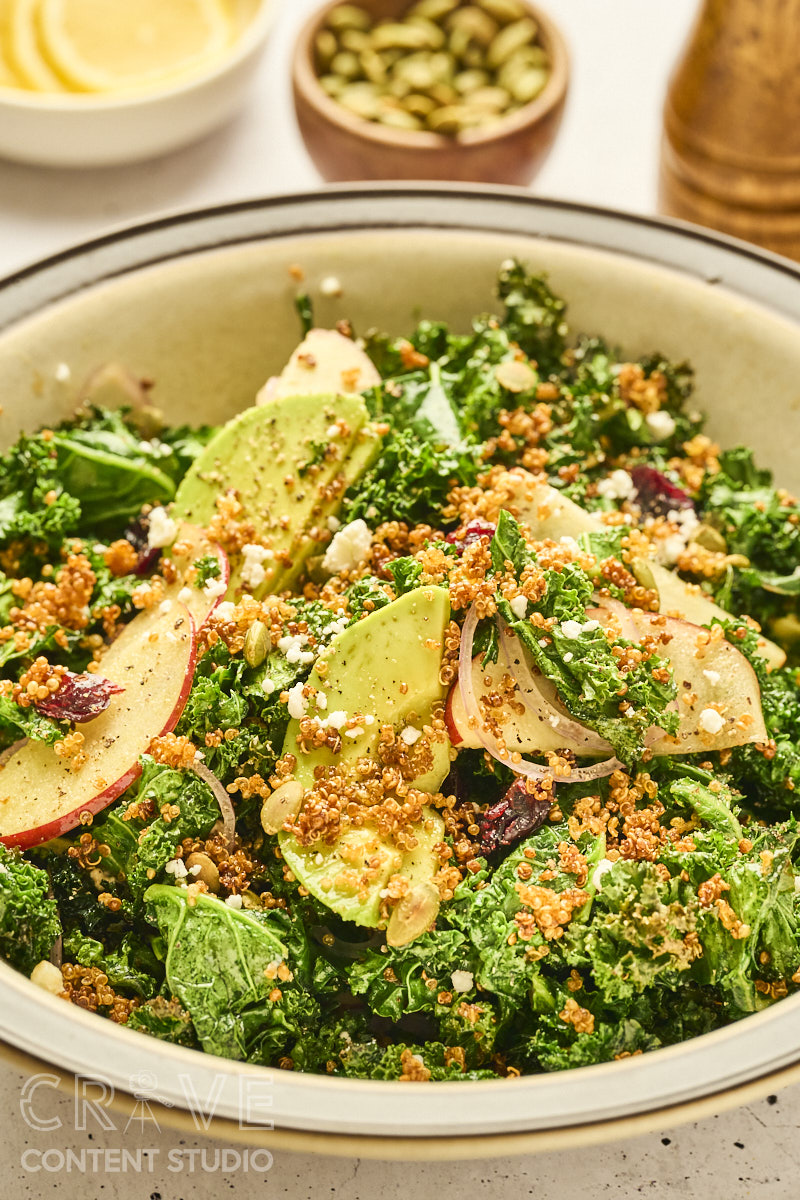 Crispy Quinoa Kale Salad