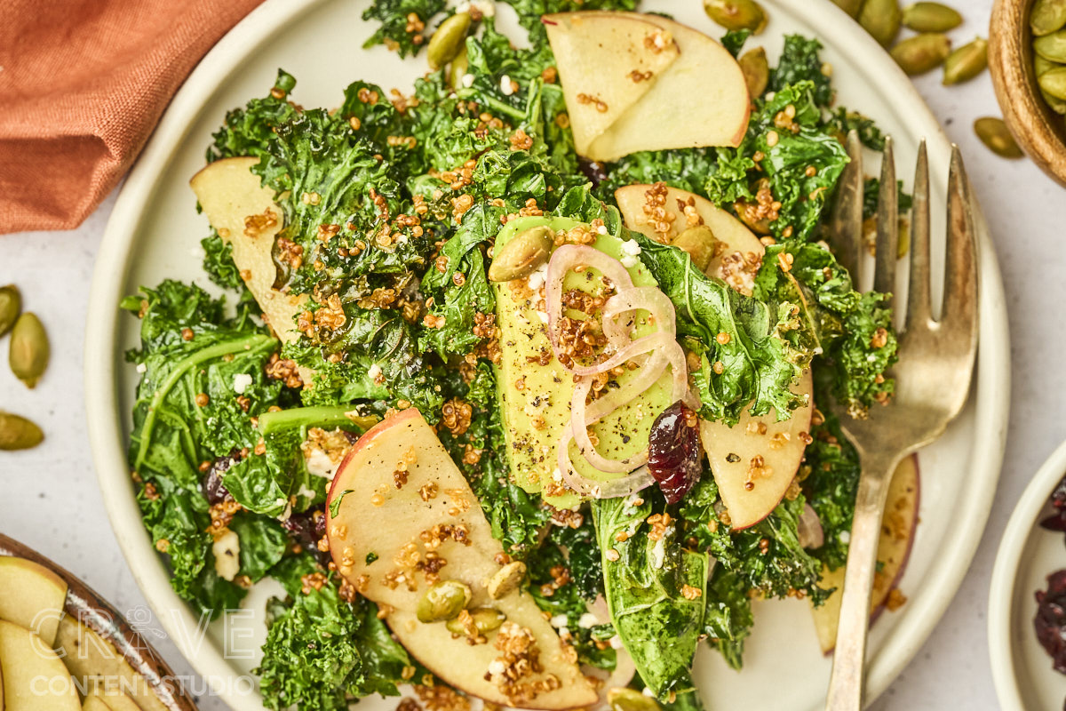 Crispy Quinoa Kale Salad