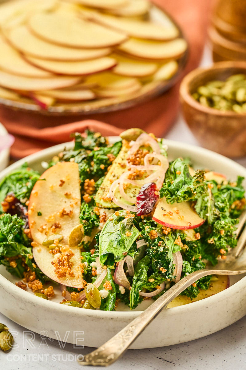 Crispy Quinoa Kale Salad