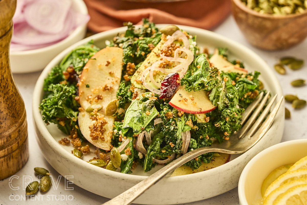 Crispy Quinoa Kale Salad