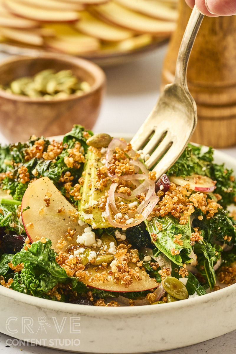 Crispy Quinoa Kale Salad