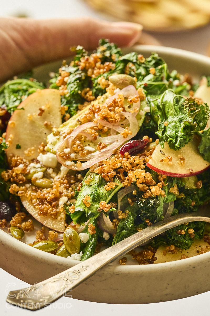 Crispy Quinoa Kale Salad