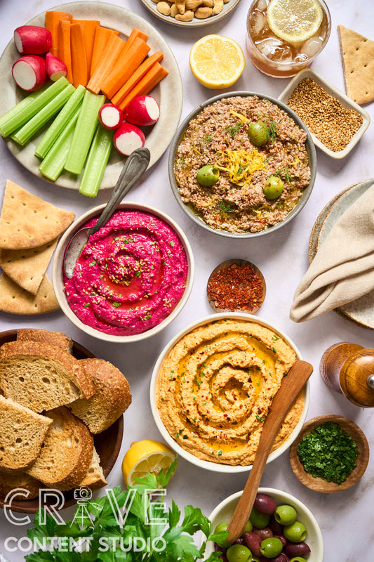 Dip Trio Bundle + Bonus Mezze Spread (Heroes Only)