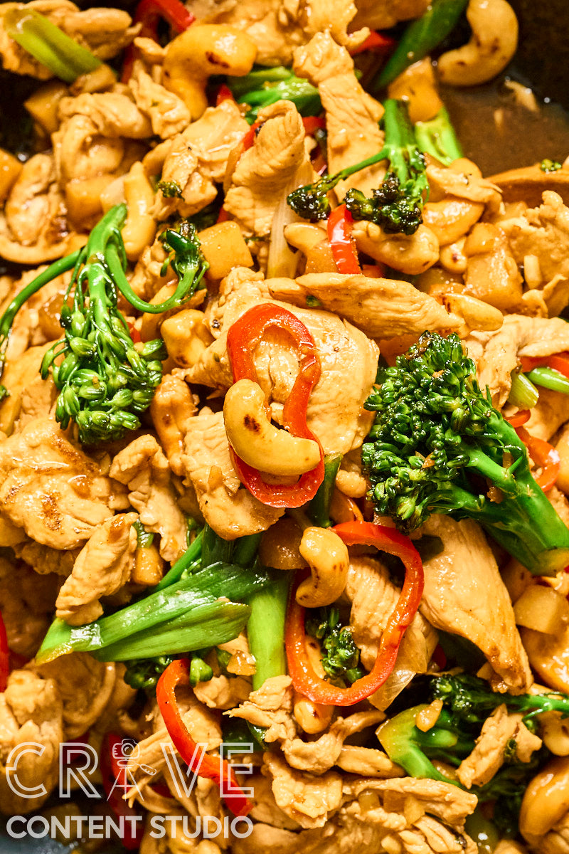 Ginger-Sesame Cashew Chicken Stir Fry