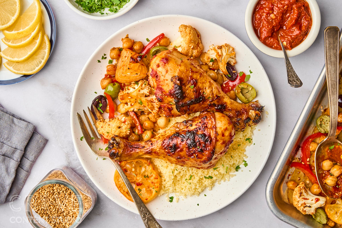 Harissa-Honey Roasted Chicken