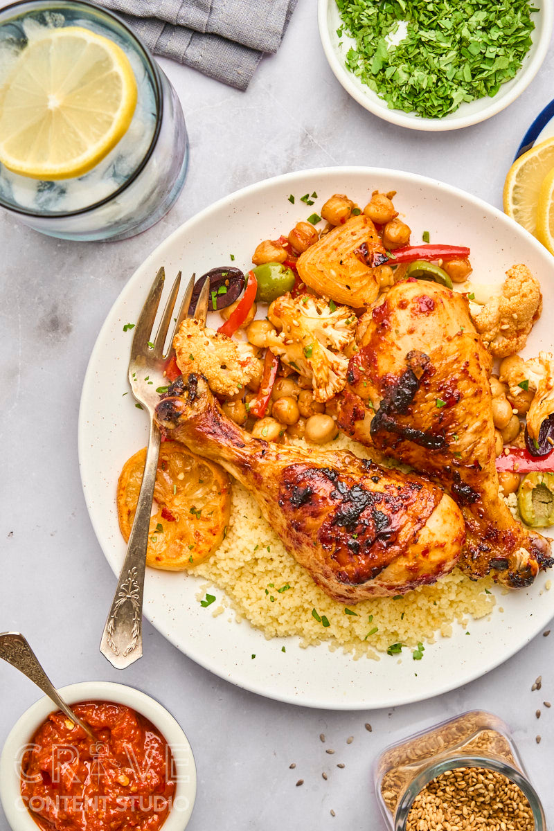 Harissa-Honey Roasted Chicken