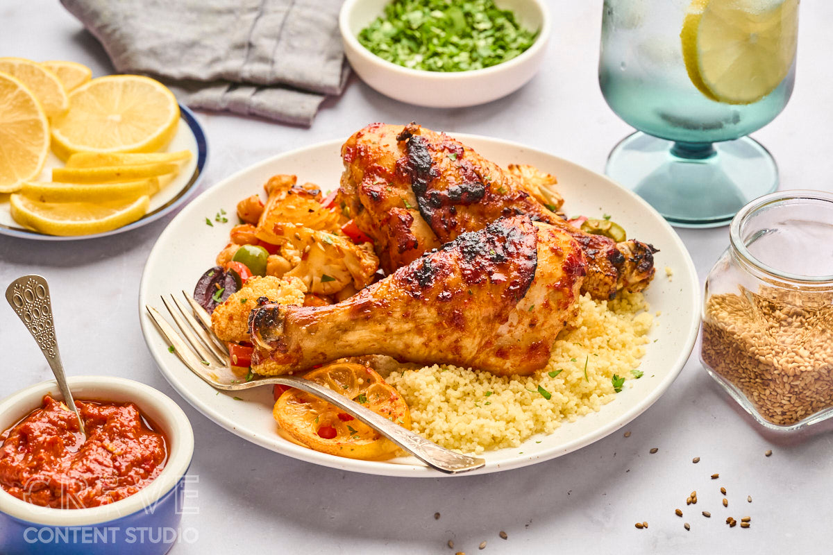 Harissa-Honey Roasted Chicken