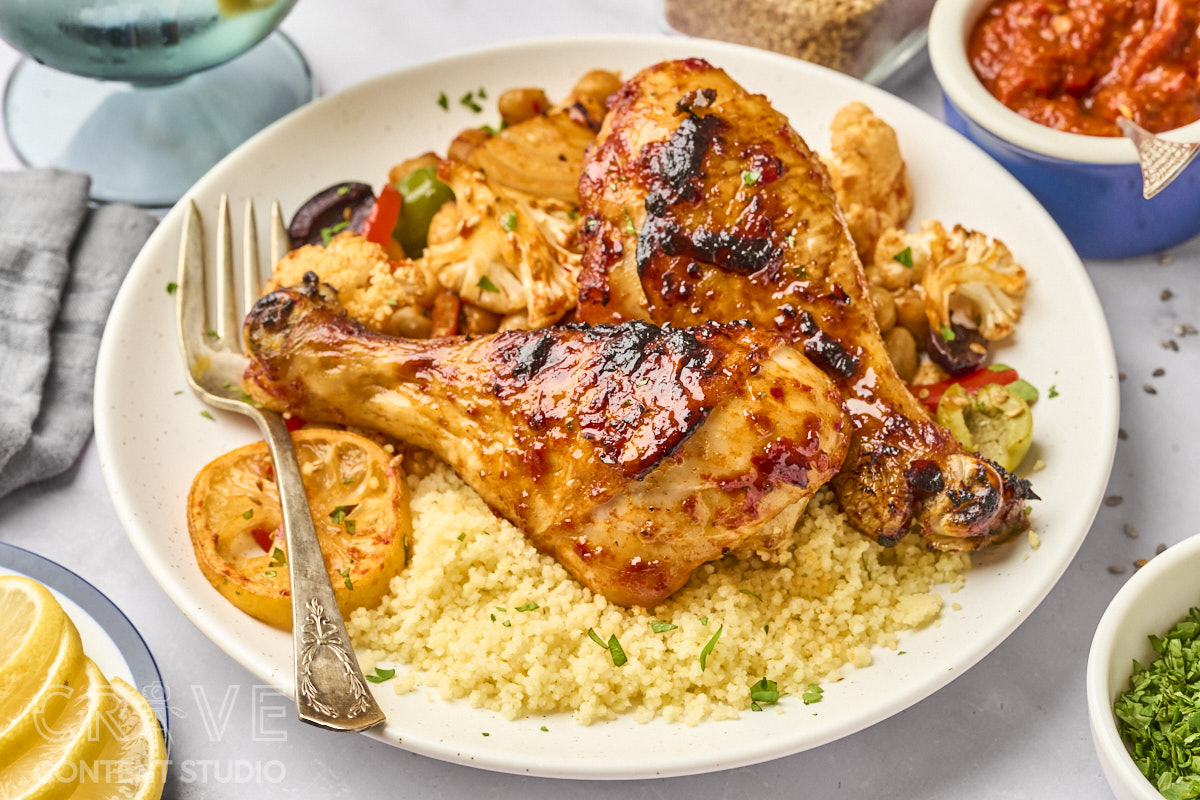 Harissa-Honey Roasted Chicken