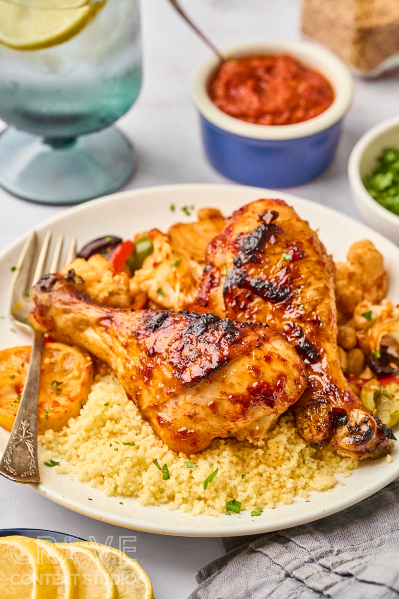 Harissa-Honey Roasted Chicken