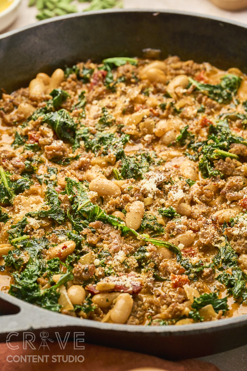 Hearty Italian Sausage & White Bean Skillet