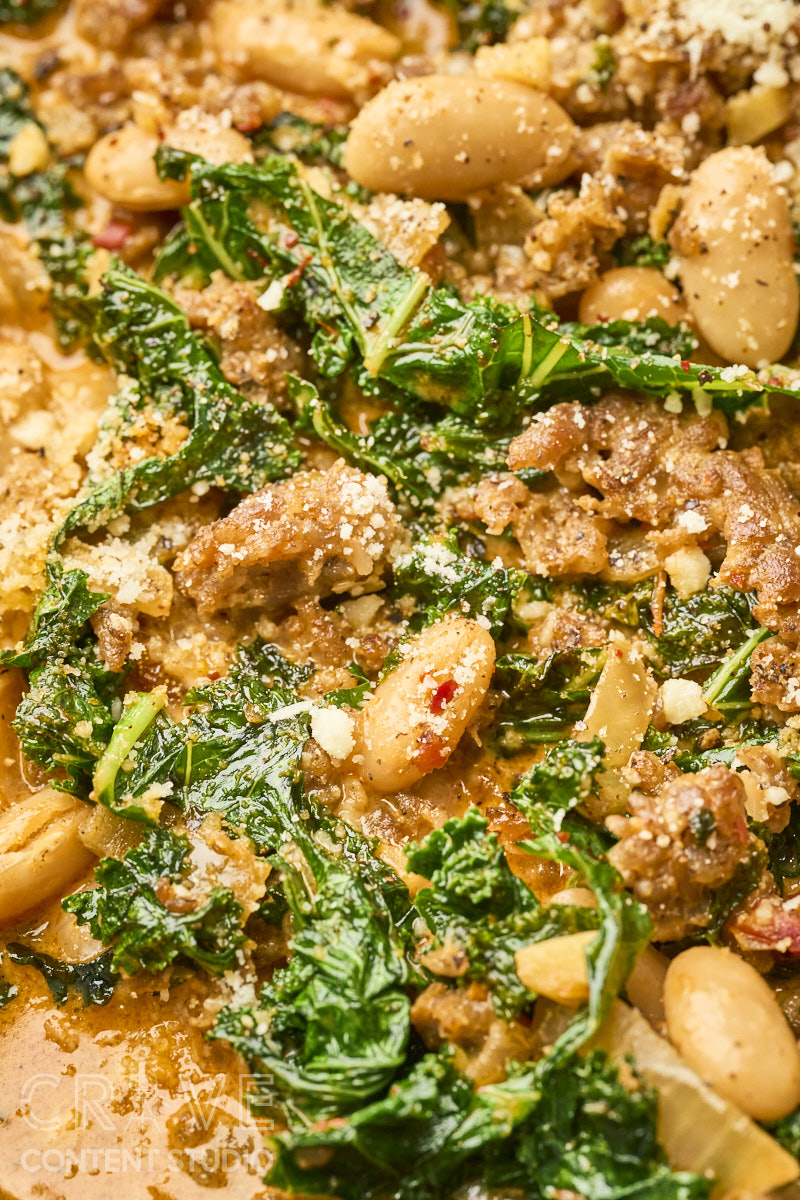 Hearty Italian Sausage & White Bean Skillet