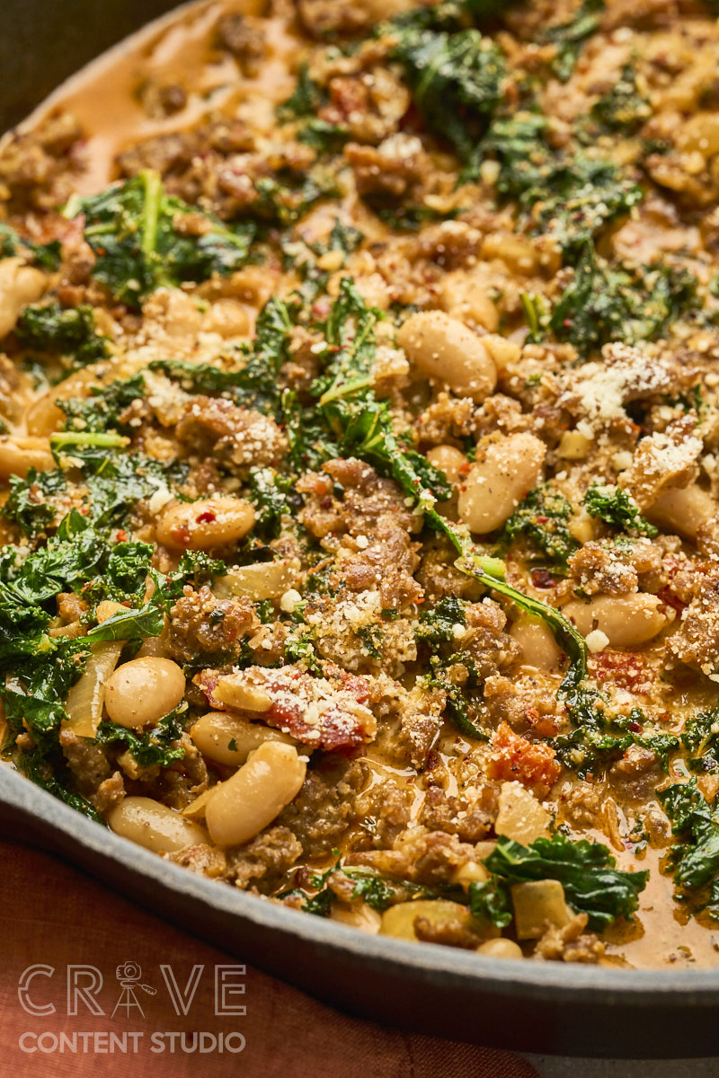 Hearty Italian Sausage & White Bean Skillet